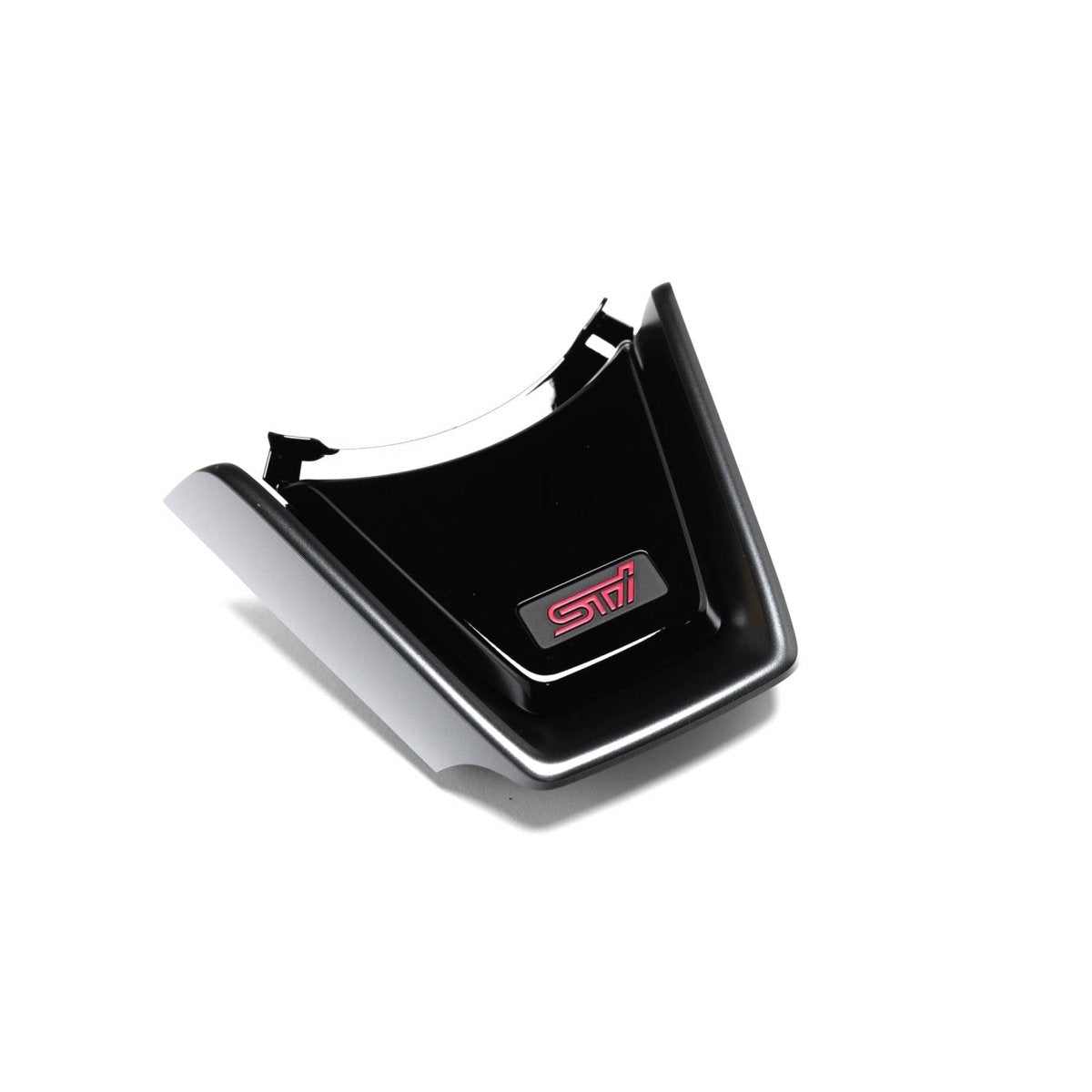 Subaru JDM [22 - 26 WRX] Piano Black Lower Steering Wheel Trim w/ STI Logo | 34342VC020 - JDMuscleTrim KitsSTI34342VC020