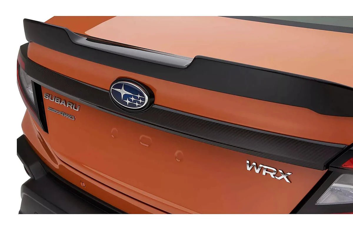 Subaru OEM [22 - 26 WRX] Carbon Fiber Rear Trunk Lid Garnish | J121SVC000 - JDMuscleExterior GarnishesJ121SVC000