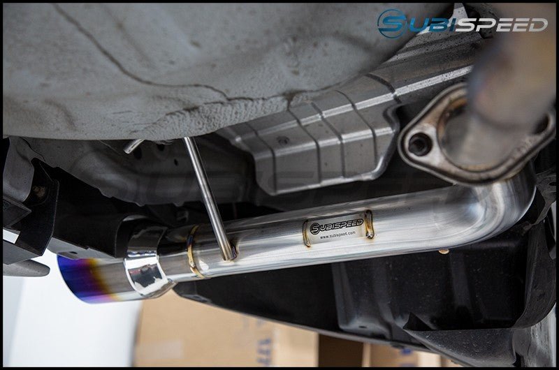 Subispeed [14-18 Forester] Muffler Delete Burnt Tips | SS-FXTMUFDEL-SSBLU - JDMuscleAxle Back ExhaustsSBSSS-FXTMUFDEL-SSBLU