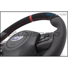 SUBISPEED KV STYLE ALCANTARA FIBER / LEATHER STEERING WHEEL - 2015+ WRX / 2015+ STI