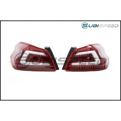 SubiSpeed USDM TR Style Sequential Tail Lights WRX / STI 2015-2020-SS15WRX-TR-R-SS15WRX-TR-R-Tail Lights-Subispeed-CLEAR LENS WITH RED REFLECTOR-JDMuscle