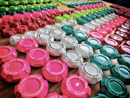 Suya Performance Billet Aluminum Engine Bay Caps 4PC Set [All Subaru Models] - JDMuscleDress Up KitsSUYA-ENG-SUB-SISilver