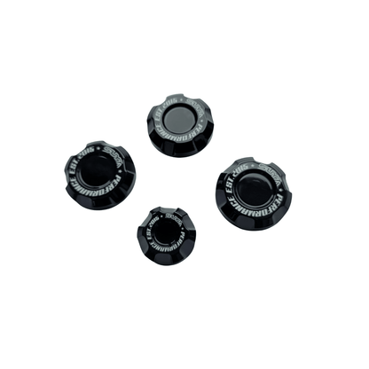 Suya Performance Billet Aluminum Engine Bay Caps 4PC Set [All Subaru Models] - JDMuscleDress Up KitsSUYA-ENG-SUB-BKBlack