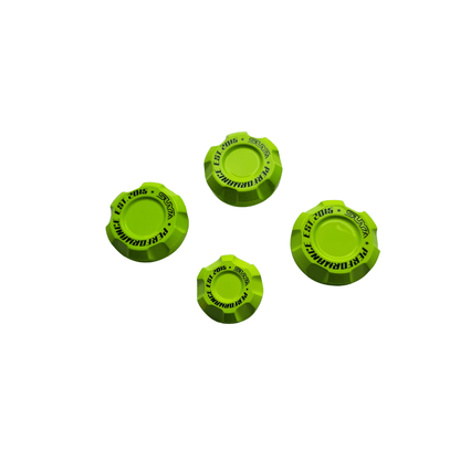 Suya Performance Billet Aluminum Engine Bay Caps 4PC Set [All Subaru Models] - JDMuscleDress Up KitsSUYA-ENG-SUB-NYNeon Yellow