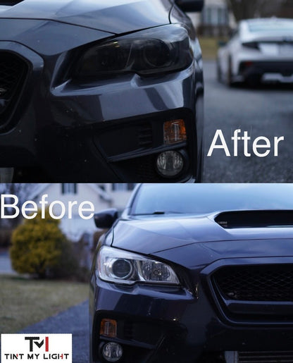 Tint My Light [15 - 21 WRX/STI] Smoked Head Light Covers - JDMuscleLight / Paint ProtectionTML.10028