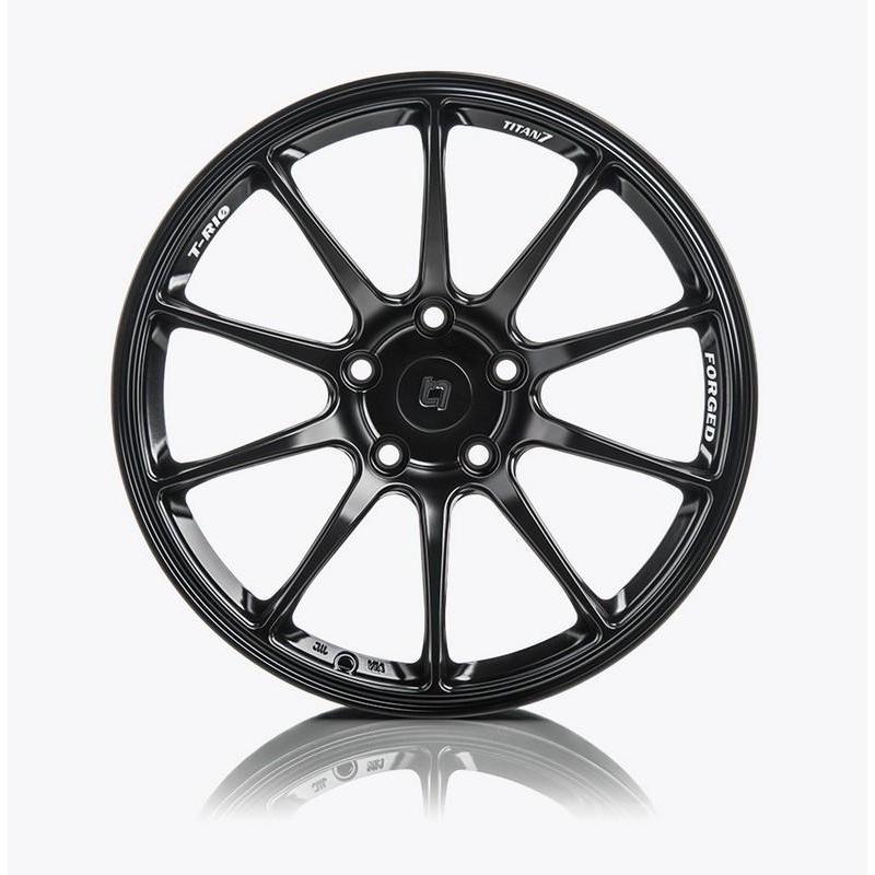 Titan 7 18 Inch T-R10 Machine Black Forged Wheels For Honda Civic Type R