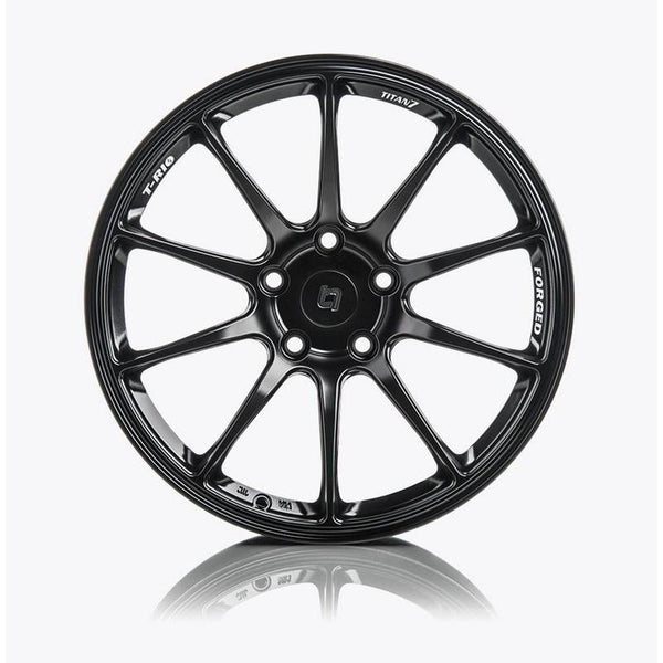 Titan 7 18 Inch T-R10 Machine Black Forged Wheels For Nissan 350Z