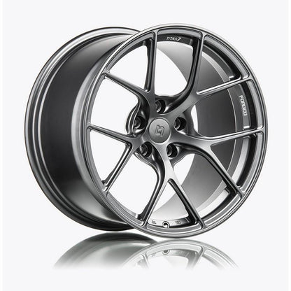 Titan 7 19 Inch T-S5 Satin Titanium Forged Wheels For Mercedes Benz C Class-TS501985044511266ST-TS501985044511266ST-Wheels-Titan 7-JDMuscle