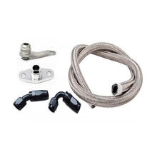 Torque Solution -10AN Turbo Oil Return Line Kit: Subaru EJ All Years w/ Garrett GT/GTX, BW EFR