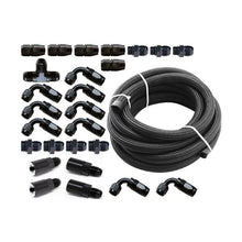 Torque Solution Braided Fuel Line Kit for -6 Aeromotive FPR & Flex Fuel Kit WRX 2002-2014