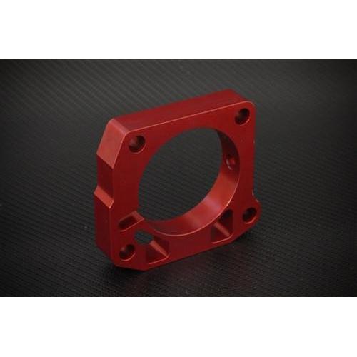 Torque Solution Throttle Body Spacer (Red) 1999-2000 Honda Civic Si-tqsTS-TBS-006R-1-Throttle Bodies-Torque Solution-JDMuscle