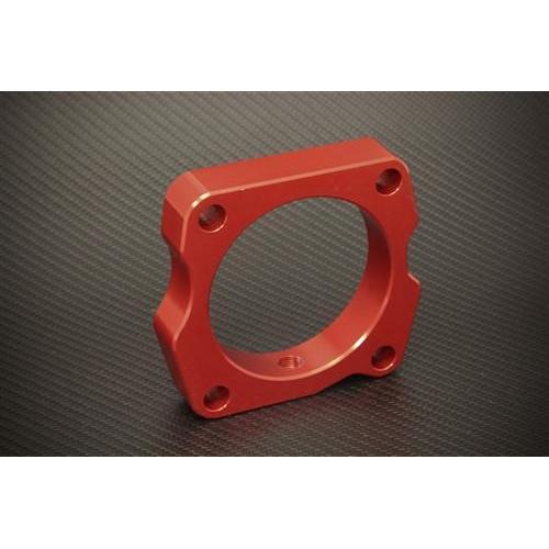 Torque Solution Throttle Body Spacer (Red) 2003-2010 Honda Accord V6-tqsTS-TBS-003R-3-Throttle Bodies-Torque Solution-JDMuscle