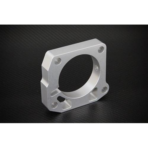 Torque Solution Throttle Body Spacer (Silver) 1999-2000 Honda Civic Si-tqsTS-TBS-006-2-Throttle Bodies-Torque Solution-JDMuscle