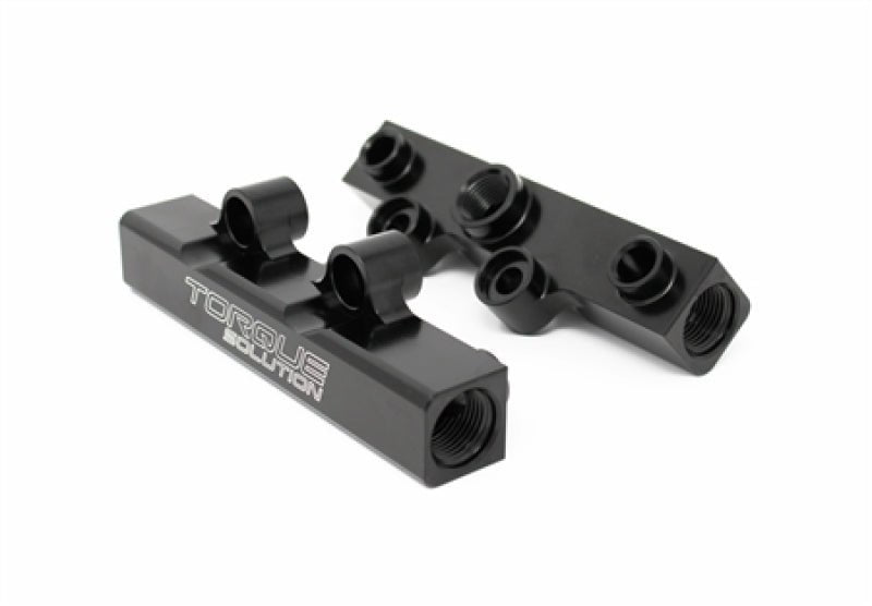 Torque Solution Top Feed Fuel Rails Black WRX 2002-2014 / STI 2007-2018 / Legacy GT 2008-2012 / Forester XT 2006-2013 | TS-SU-400BK.2 - JDMuscleFuel RailstqsTS-SU-400BK.2