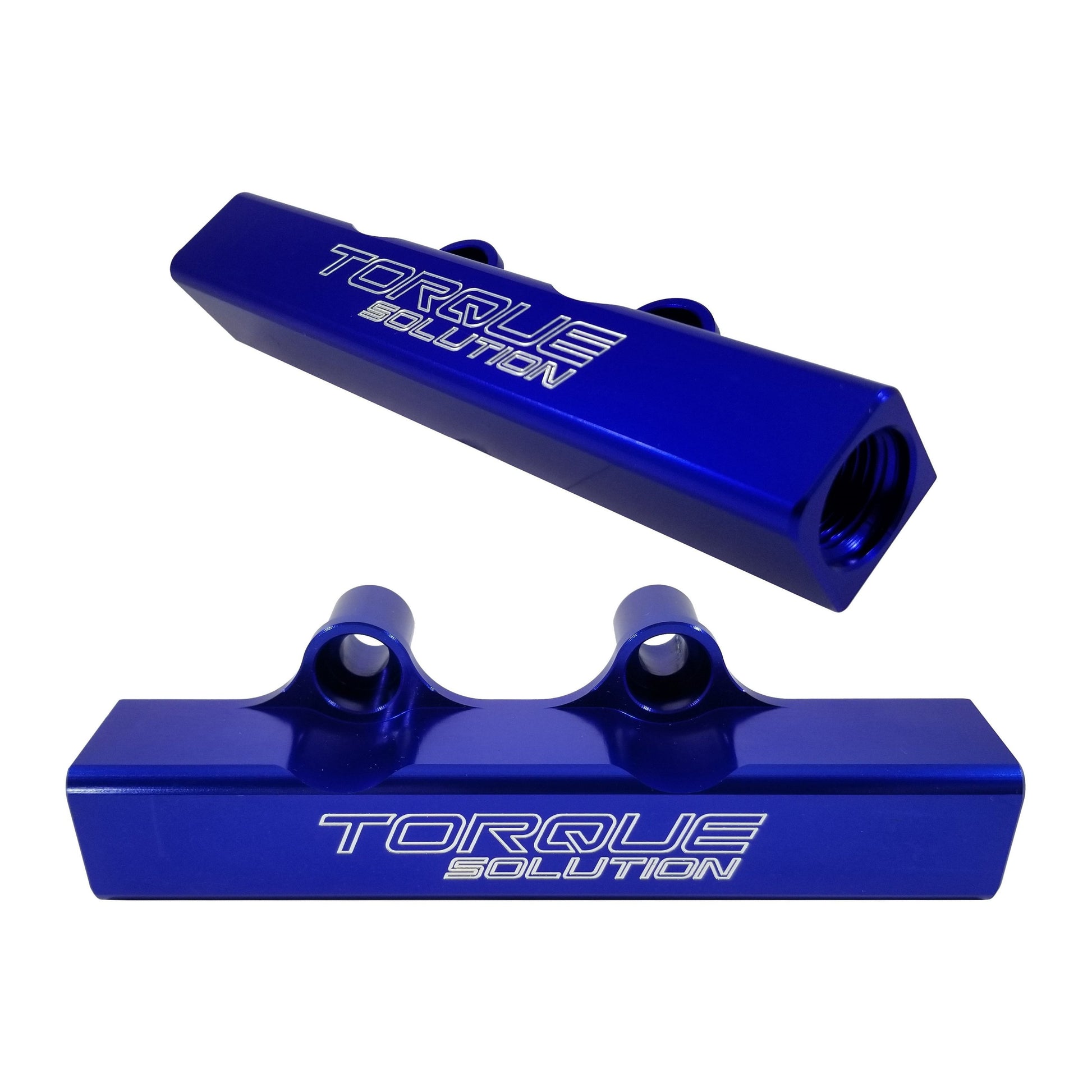 Torque Solution Top Feed Fuel Rails Blue Subaru WRX 02-14 / STI 07-18 / LGT 07-12 / FXT 06-13-tqsTS-SU-400BU-Fuel Rails-Torque Solution-JDMuscle