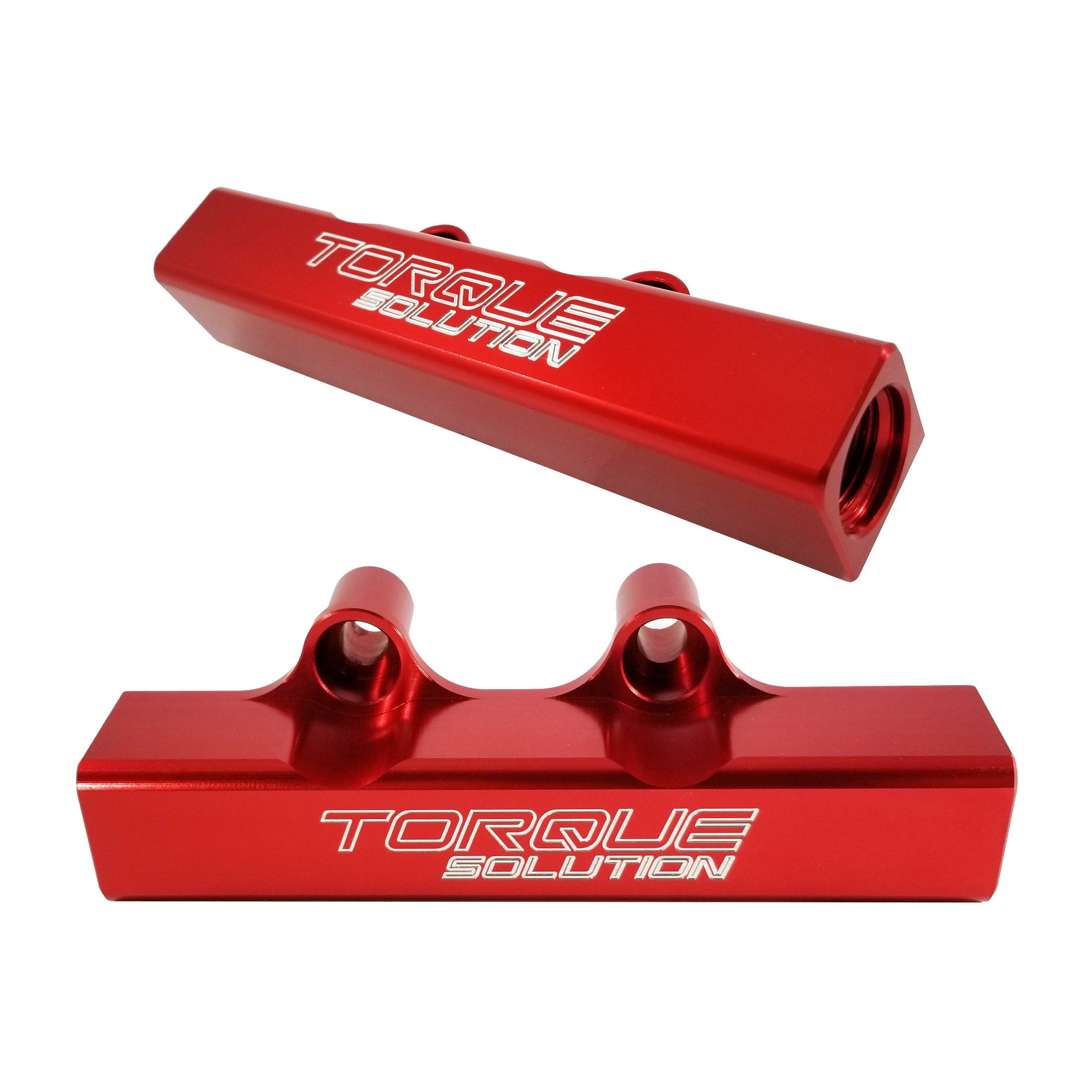 Torque Solution Top Feed Fuel Rails Red WRX 02-14 / STI 07-18 / LGT 07 ...