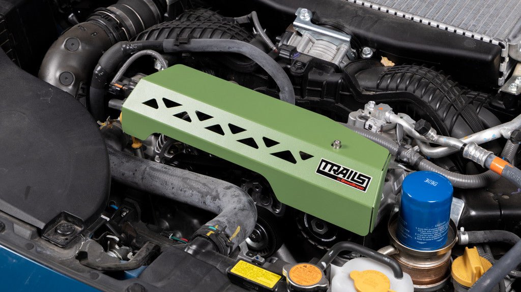 TRAILS by GrimmSpeed Pulley Cover GREEN - Subaru 20+ Outback N/A | TBG114020.3 - JDMuscleEngine CoversgrmTGSTBG114020.3
