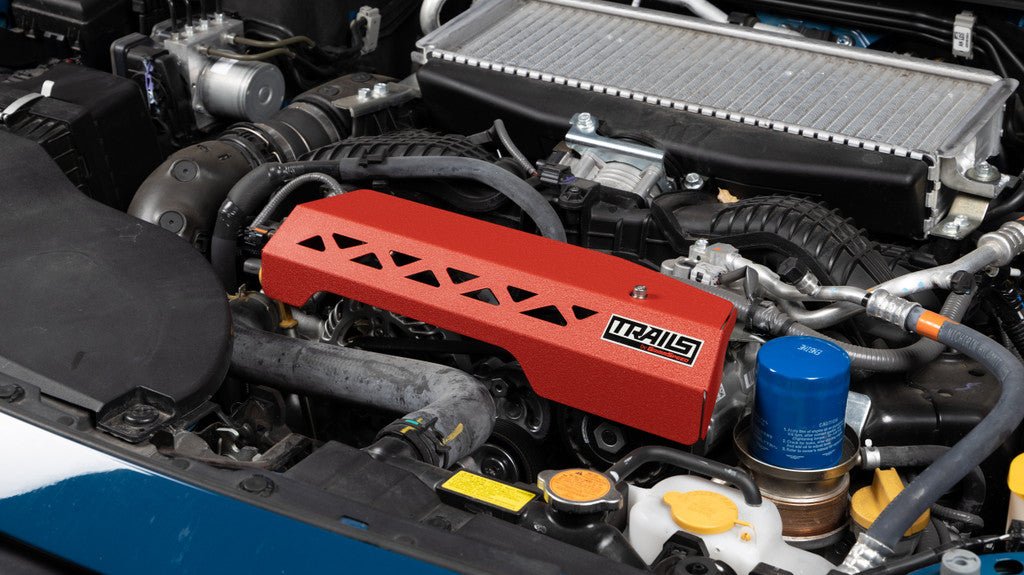 TRAILS by GrimmSpeed Pulley Cover RED - Subaru 20+ Outback N/A | TBG114020.2 - JDMuscleEngine CoversgrmTGSTBG114020.2