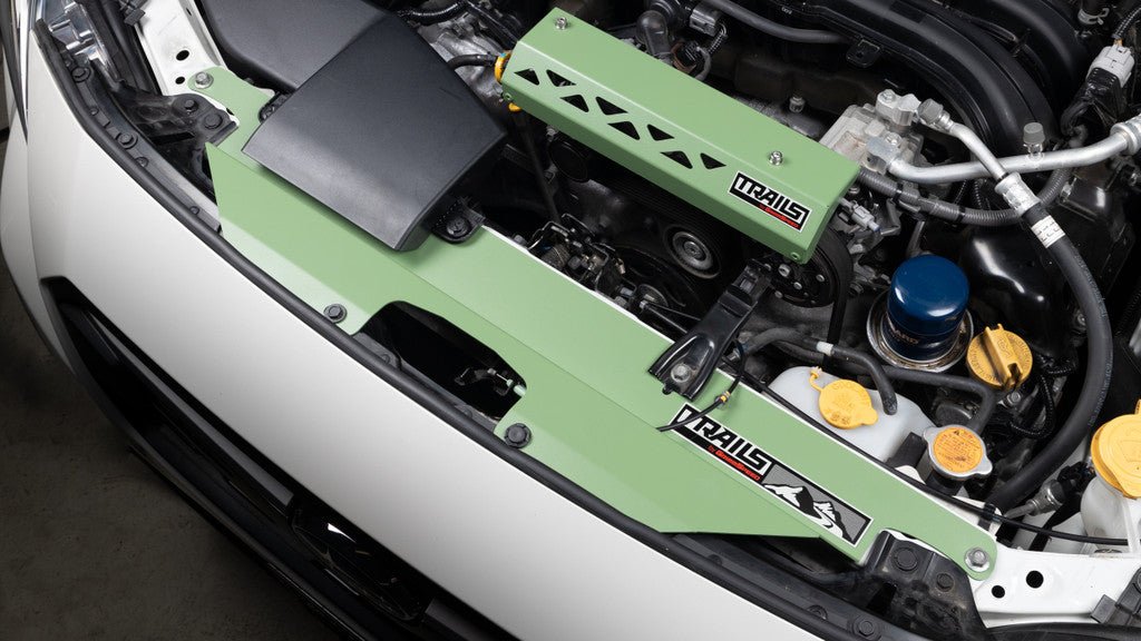 TRAILS by GrimmSpeed Radiator Shroud GREEN - Subaru 18+ Crosstrek | TBG114031.3 - JDMuscleRadiator ShroudsgrmTGSTBG114031.3