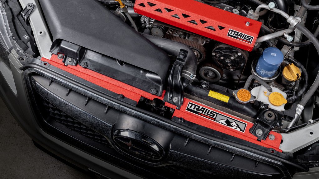 TRAILS by GrimmSpeed Radiator Shroud RED - Subaru 13 - 17 Crosstrek | TBG114030.2 - JDMuscleRadiator ShroudsgrmTGSTBG114030.2