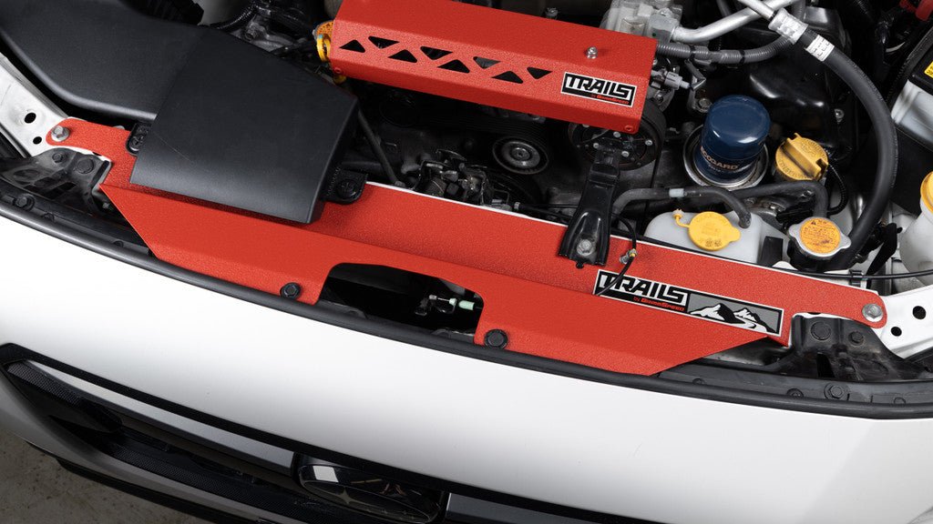 TRAILS by GrimmSpeed Radiator Shroud RED - Subaru 18+ Crosstrek | TBG114031.2 - JDMuscleRadiator ShroudsgrmTGSTBG114031.2