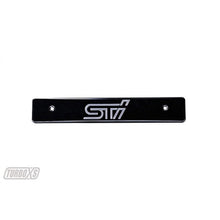 Turbo XS 08-14 WRX/STi Billet Aluminum License Plate Delete Black Machined STi Logo - JDMuscleLicense Plate Holders and Deletes053176487885
