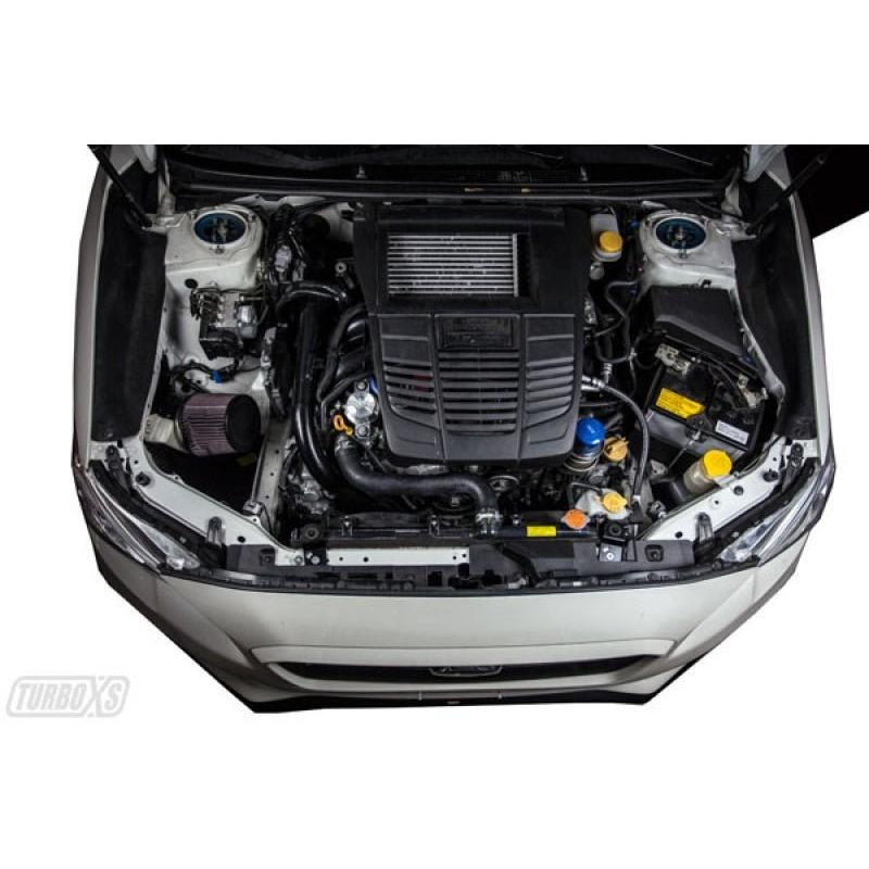 Turbo XS 15-16 Subaru WRX/STI Billet Aluminum Radiator Stay - Black (W15-RADSTAY-BLK)-txsW15-RADSTAY-BLK-W15-RADSTAY-BLK-Radiator Accessories-Turbo XS-JDMuscle