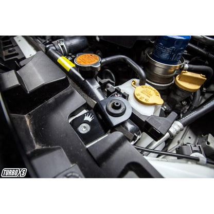 Turbo XS 15-16 WRX/STI Billet Aluminum Radiator Stay - Black | W15-RADSTAY-BLK - JDMuscleRadiator AccessoriestxsW15-RADSTAY-BLK