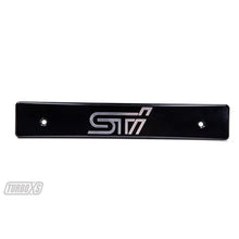 Turbo XS 15-17 WRX/STi Billet Aluminum License Plate Delete Black Machined STi Logo - JDMuscleLicense Plate Holders and Deletes053176487922