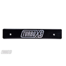 Turbo XS 15-17 WRX/STi Billet Aluminum License Plate Delete Black Machined TurboXS Logo | WS15-LPD-BLK-TXS - JDMuscleLicense Plate Holders and DeletesTXS-WS15-LPD-BLK-TXS