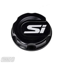 Turbo XS Black Oil Cap 2016+ Honda Civic | HC-OC-BLK-SI