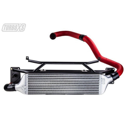 Turbo XS FMIC for 15-16 WRX - Wrinkle Red Pipes - JDMuscleIntercoolers053176487458