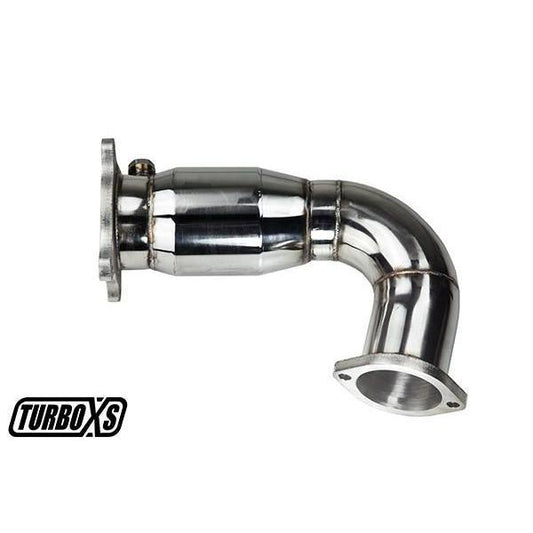 Turbo XS Front Pipe w/ Catalytic Converter Subaru WRX 2015-2019 (W15-FP-1C)-txsW15-FP-1C-W15-FP-1C-Front Pipes and Downpipes / Y-Pipes-Turbo XS-JDMuscle