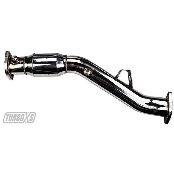 Turbo XS High Flow Catalytic Converter Pipe Subaru WRX / STI 2008-2014 / Legacy GT 2005-2009 (WS08-CP-V2)-txsWS08-CP-V2-WS08-CP-V2-Front Pipes and Downpipes / Y-Pipes-Turbo XS-JDMuscle