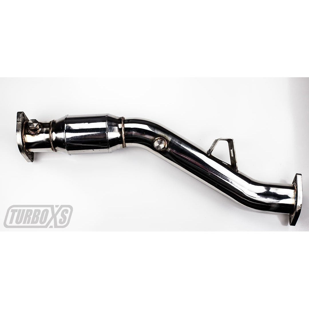 Turbo XS High Flow Catalytic Converter Pipe WRX / STI 2002-2007 / Forester XT 2004-2008 (WS02-CP)-txsWS02-CP-WS02-CP-Front Pipes and Downpipes / Y-Pipes-Turbo XS-JDMuscle