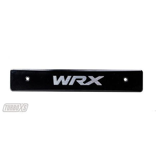 Turbo XS "WRX" License Plate Delete Subaru WRX / STI 2008-2014 (WS08-LPD-BLK-WRX)-txsWS08-LPD-BLK-WRX-WS08-LPD-BLK-WRX-License Plate Holders and Deletes-Turbo XS-JDMuscle