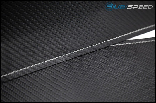 OLM CARBON LOOK KICK GUARD PROTECTION SET WITH SILVER STITCHING 2013+ FR-S / BRZ / 86 | A.70056.2