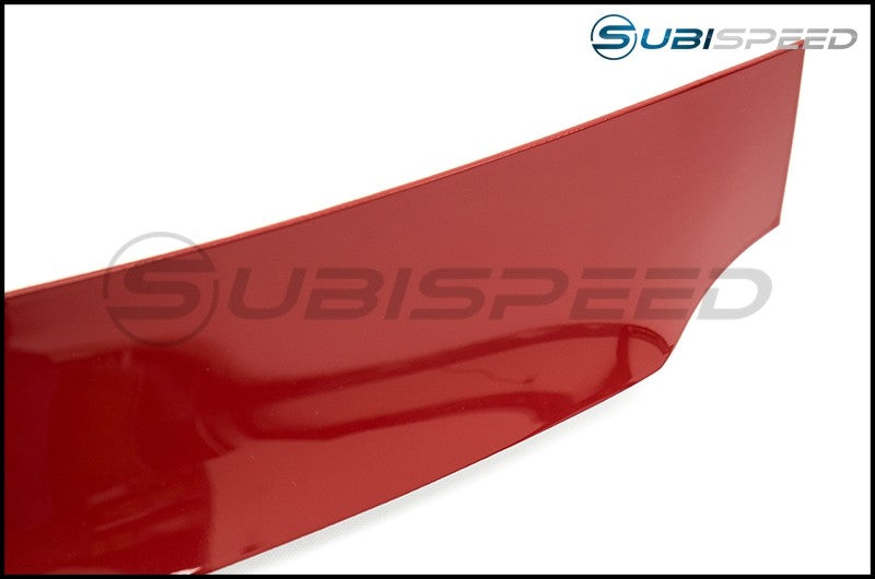 OLM LIGHTNING RED PAINT MATCHED REAR WINDOW ROOF VISOR / SPOILER 15-2021 Subaru WRX & STI | 15WRXRV-C7P
