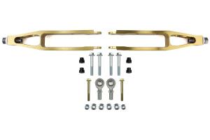 Verus Engineering 13 - 16 FR - S/ 13 - 19 BRZ/ 17 - 19 Toyota 86 Lightweight 7000 Series Billet Aluminum Rear LCA w/o Inboard Mount Anodized Gold | A0005A - GLD - JDMuscleControl ArmsVERA0005A-GLD