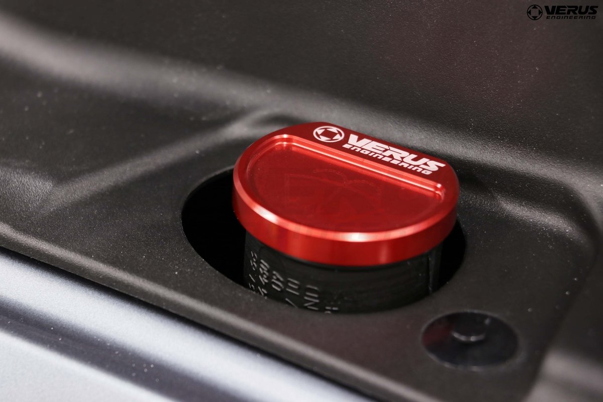 Verus Engineering 20-22 Supra Mk5 Windshield Washer Fluid Reservoir Cap Red | A0260A-RED - JDMuscleDress Up CapsVERA0260A-RED
