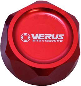 Verus FHS Oil Cap Anodized Finish WRX 2002+ / WRX STI 2008 - 2014 / FRS 2013+/ BRZ 2013+ / Toyoto GR86 2013+ / Subaru Impreza 2007 - 2014 | A0310A - PARENT - JDMuscleOil CapsRed