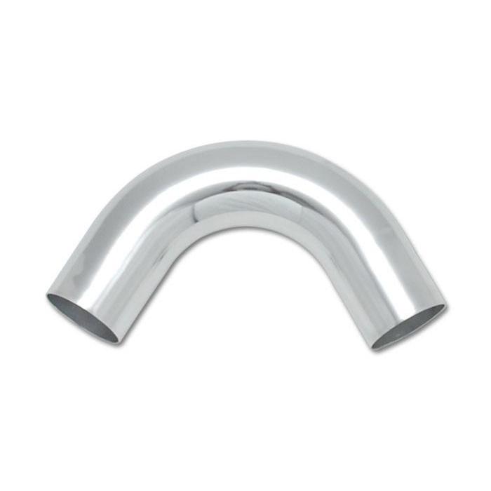 Vibrant 120 degree Bend Aluminum Elbow Tube Polished - Universal-vib2154-2154-Flanges / Fabrication Components-Vibrant-Tube OD: 1.5" CLR: 2.25" Leg Length: 4"-JDMuscle