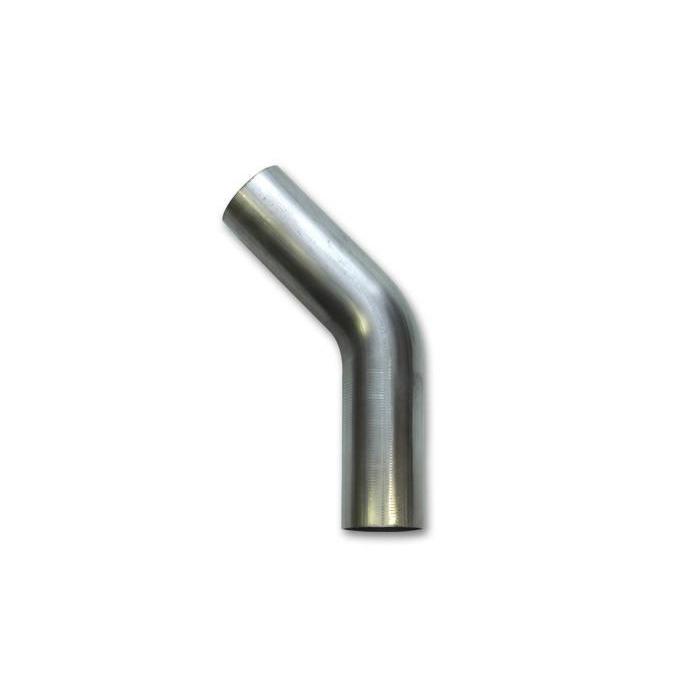 Vibrant 45 deg Mandrel Bend Pump T304 Stainless Steel - Universal-vib13092-13092-Flanges / Fabrication Components-Vibrant-Tube Diameter - 1.50" O.D. Centerline Radius - 1.50" Leg Length A - 6" Leg Length B - 6"-JDMuscle