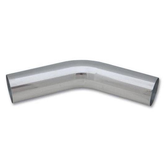 Vibrant Aluminum Tubing 45 Degree Bend Polished - Universal-vib2156-2156-Flanges / Fabrication Components-Vibrant-1.5" O.D. Aluminum 45 Degree Bend - Polished-JDMuscle