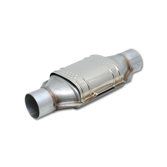 Vibrant GESi Ceramic Core Catalytic Converter - Universal-vib7225-7225-Catalytic Converters-Vibrant-2.5" Inlet/Outlet, 7.25"x3.75" oval 18" Overall Length-JDMuscle