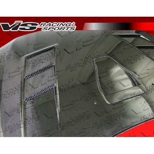 VIS Racing Carbon Fiber Hood Terminator GT Style for Mitsubishi EVO 10 4DR 2008-2015 (08MTEV104DTMGT-010C)-vis08MTEV104DTMGT-010C-08MTEV104DTMGT-010C-Hoods-VIS Racing-JDMuscle