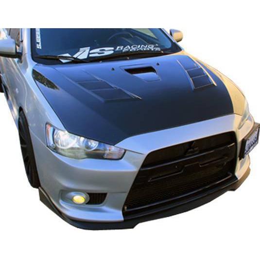 VIS Racing Carbon Fiber Hood Terminator GT Style for Mitsubishi EVO 10 4DR 2008-2015 (08MTEV104DTMGT-010C)-vis08MTEV104DTMGT-010C-08MTEV104DTMGT-010C-Hoods-VIS Racing-JDMuscle