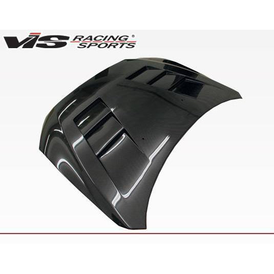 VIS Racing Carbon Fiber Hood Terminator Style for Mitsubishi EVO 10 4DR 2008-2015 (08MTEV104DTM-010C)-vis08MTEV104DTM-010C-08MTEV104DTM-010C-Hoods-VIS Racing-JDMuscle
