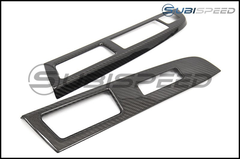 OLM S-LINE CARBON FIBER DOOR SWITCH PANEL COVERS 15-2016 WRX & STI | OLM-15WRX-PSCLH
