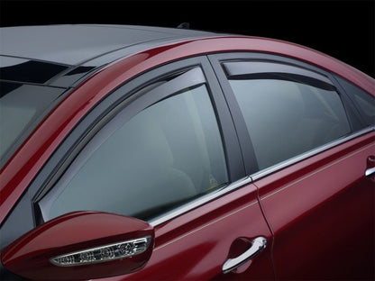 WeatherTech 14+ Mazda6 Front and Rear Side Window Deflectors - Dark Smoke | 82738 - JDMuscleRain Guardswet82738